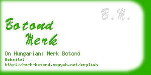 botond merk business card